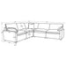 Collins Reclining Sectionals Upholstered - Visions in Furniture (La Mirada, CA)