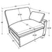 Collins Sectionals White - Visions in Furniture (La Mirada, CA)