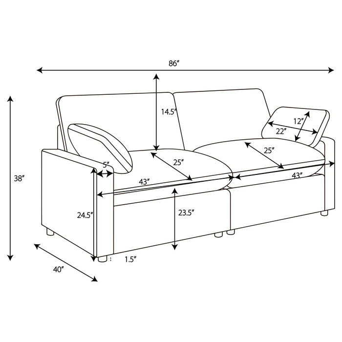 Collins Power Reclining Loveseat - Visions in Furniture (La Mirada, CA)