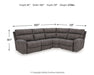 Next-Gen DuraPella Power Reclining Sectional - Visions in Furniture (La Mirada, CA)
