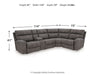 Next-Gen DuraPella Power Reclining Sectional - Visions in Furniture (La Mirada, CA)