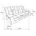Camila Reclining 3 Pc Set - Visions in Furniture (La Mirada, CA)