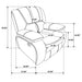 Camila Reclining 3 Pc Set - Visions in Furniture (La Mirada, CA)