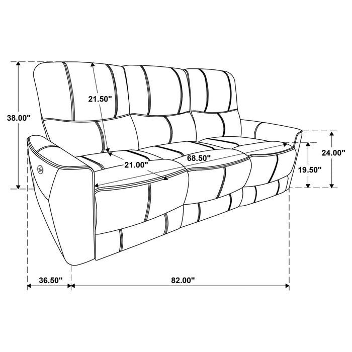 Greenfield Power Reclining 2 Pc Set - Visions in Furniture (La Mirada, CA)