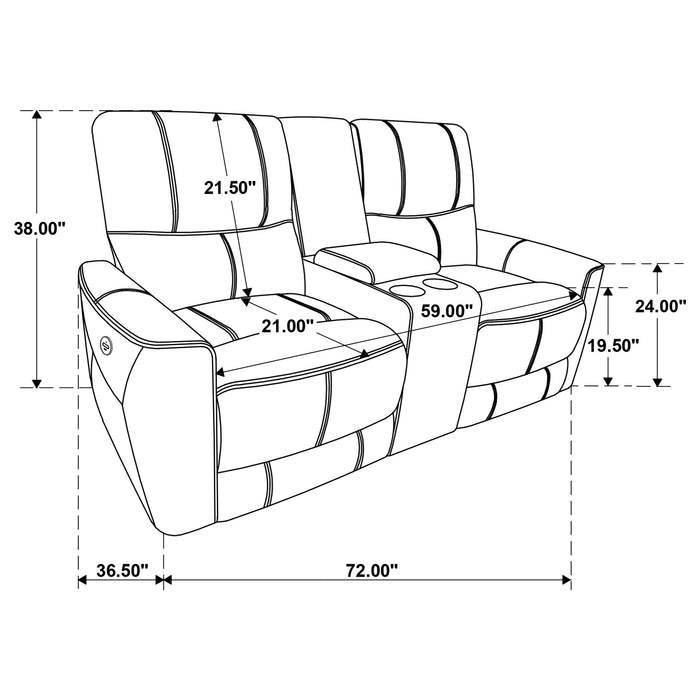 Greenfield Power Reclining 2 Pc Set - Visions in Furniture (La Mirada, CA)
