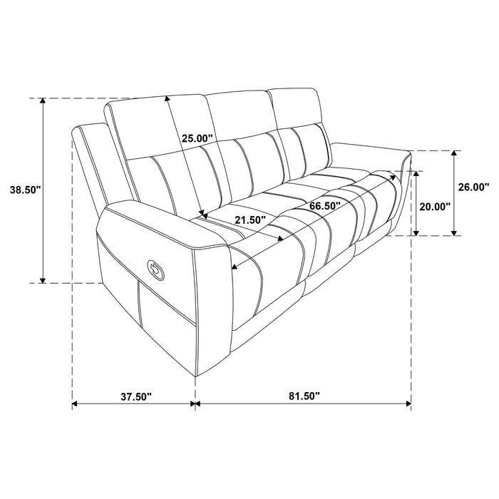 Brentwood Reclining 2 Pc Set - Visions in Furniture (La Mirada, CA)