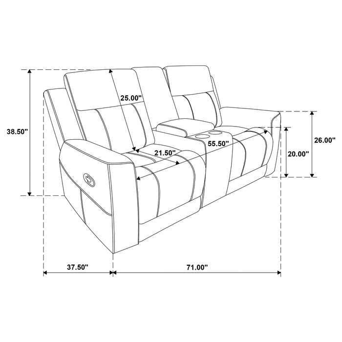 Brentwood Reclining 3 Pc Set - Visions in Furniture (La Mirada, CA)