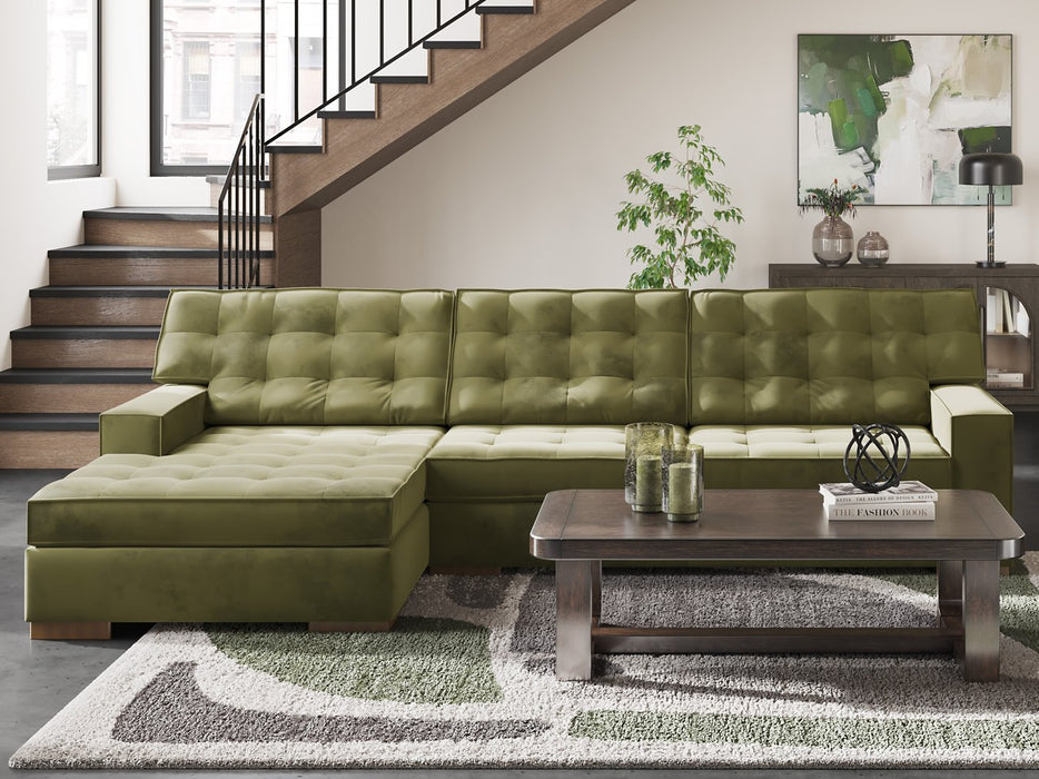Caspian-Town Sectional with Chaise - Visions in Furniture (La Mirada, CA)