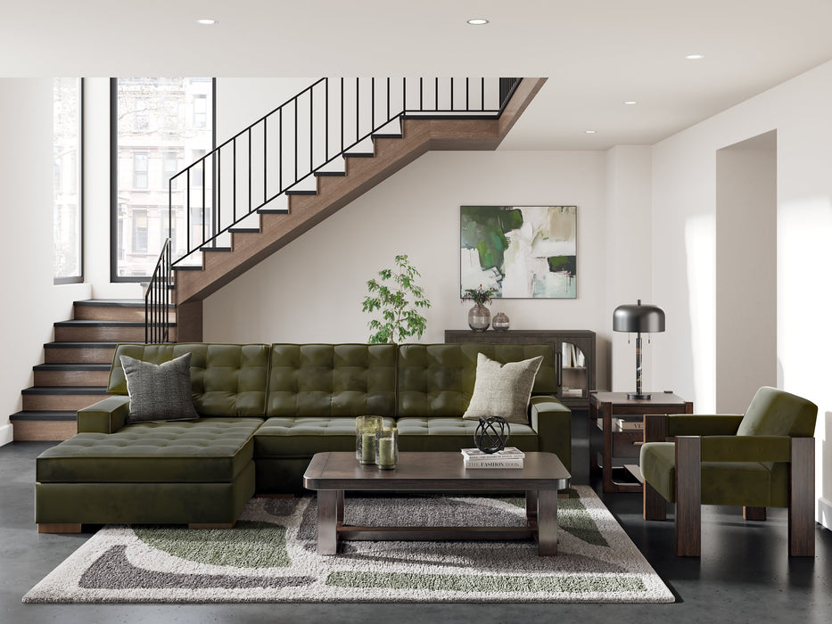 Caspian-Town Sectional with Chaise - Visions in Furniture (La Mirada, CA)