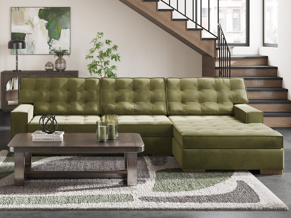 Caspian-Town Sectional with Chaise - Visions in Furniture (La Mirada, CA)