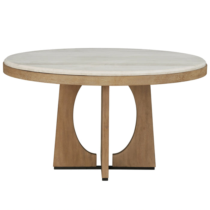 Parker House Escape - Dining 54 Inch Round Table with Buffet Server and 4 Barrel Chairs