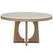 Parker House Escape - Dining 54 Inch Round Table with Buffet Server and 4 Barrel Chairs