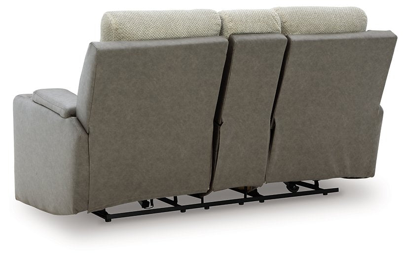 WhipLash Power Reclining Loveseat with Console - Visions in Furniture (La Mirada, CA)