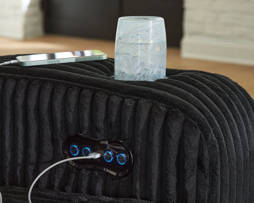 Forest Lake Power Reclining Loveseat with Console - Visions in Furniture (La Mirada, CA)