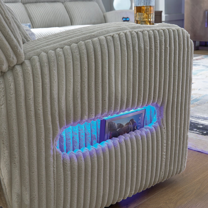Forest Lake Power Reclining Loveseat with Console - Visions in Furniture (La Mirada, CA)