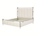 AICO Furniture Penthouse Queen Upholstered Platform Bed in Ash Gray - Visions in Furniture (La Mirada, CA)