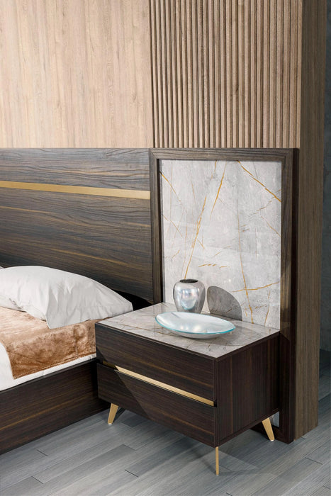 Velondra - Modern Eucalypto + Marble Bedroom Set