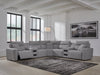 Modmax II Power Reclining Sectional with Audio Consoles - Visions in Furniture (La Mirada, CA)