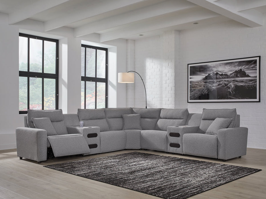 Modmax II Power Reclining Sectional with Audio Consoles - Visions in Furniture (La Mirada, CA)