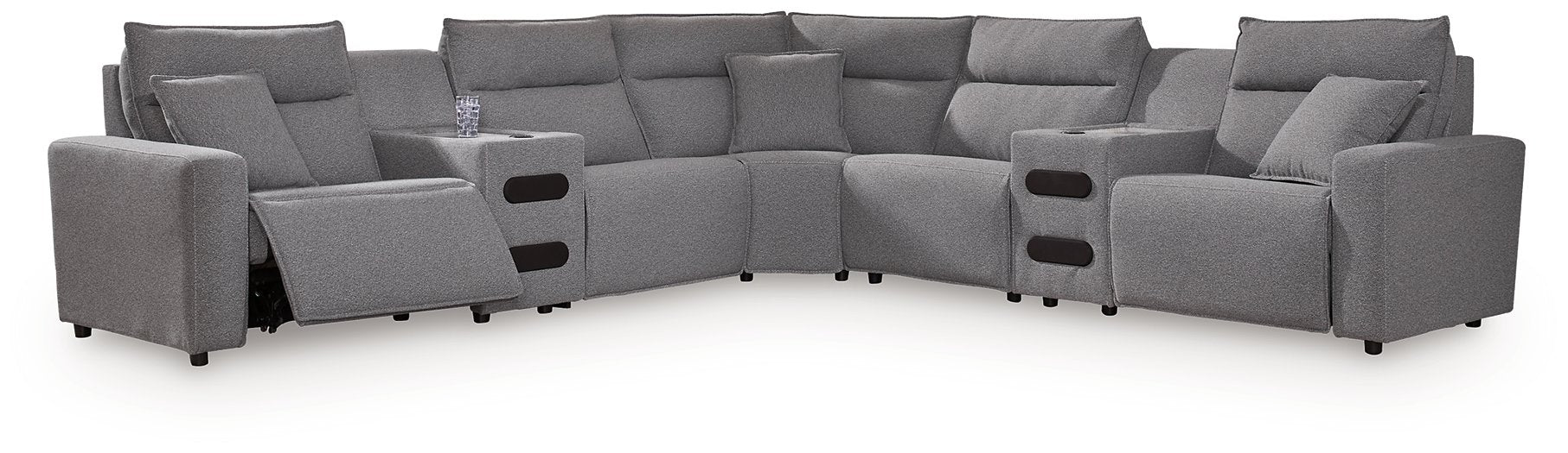 Modmax II Power Reclining Sectional with Audio Consoles - Visions in Furniture (La Mirada, CA)