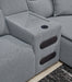 ModMax II Reclining Sectional with Chaise and Audio Console - Visions in Furniture (La Mirada, CA)