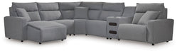 ModMax II Reclining Sectional with Chaise and Audio Console - Visions in Furniture (La Mirada, CA)