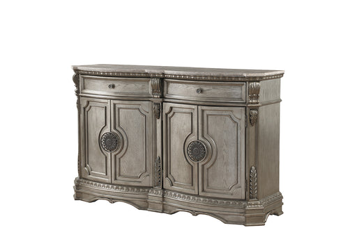 Northville Antique Silver Server (MARBLE TOP) - Visions in Furniture (La Mirada, CA)