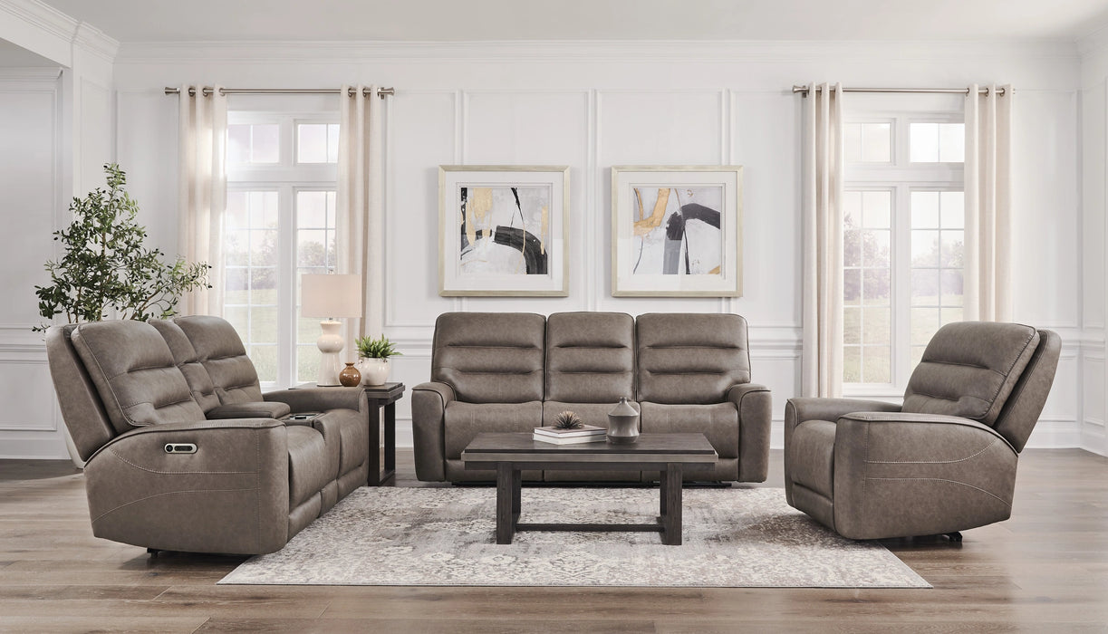 Parker Living Lawson - Sydney Brunette Zero Gravity Triple Power Reclining Sofa with Drop Down Table P2
