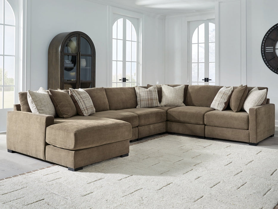 Camellia-Court Sectional with Chaise - Visions in Furniture (La Mirada, CA)
