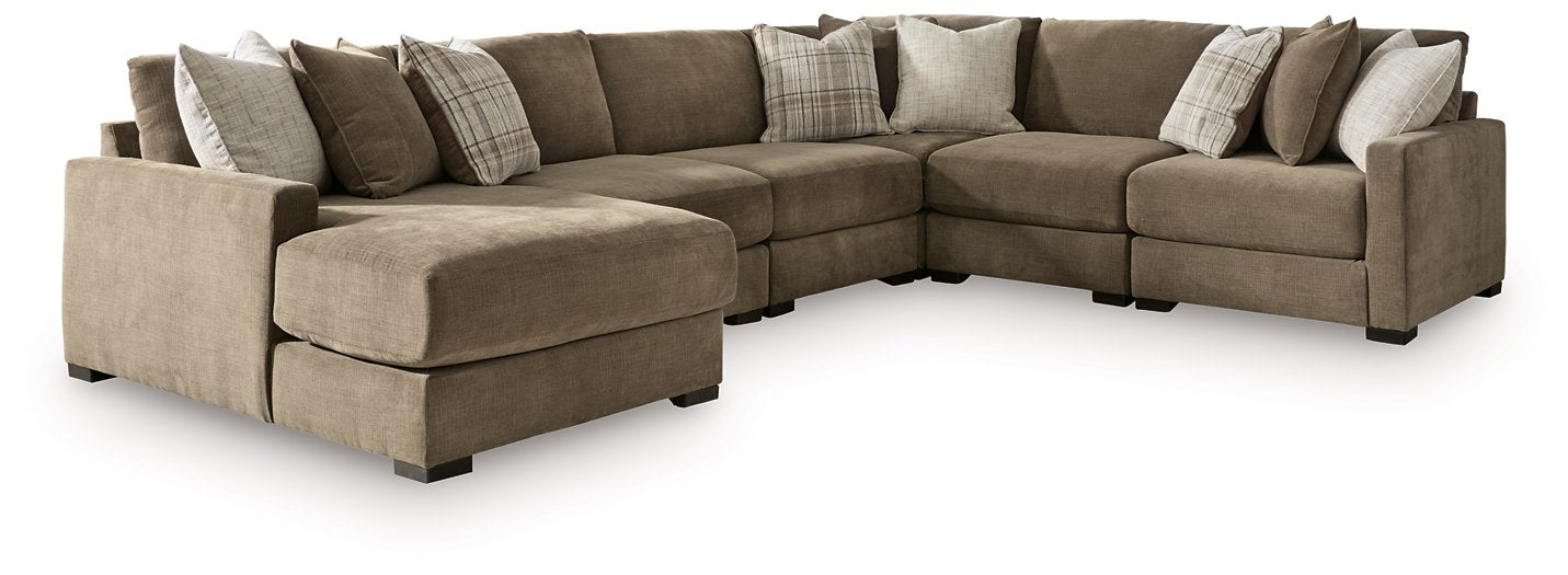 Camellia-Court Sectional with Chaise - Visions in Furniture (La Mirada, CA)
