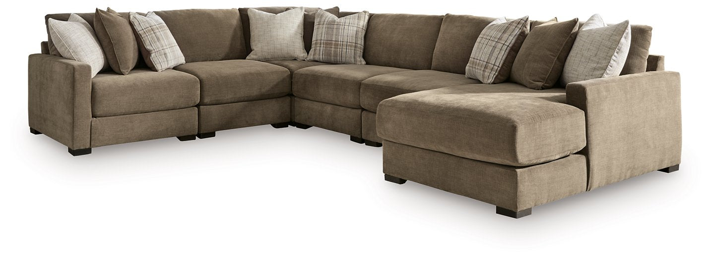 Camellia-Court Sectional with Chaise - Visions in Furniture (La Mirada, CA)