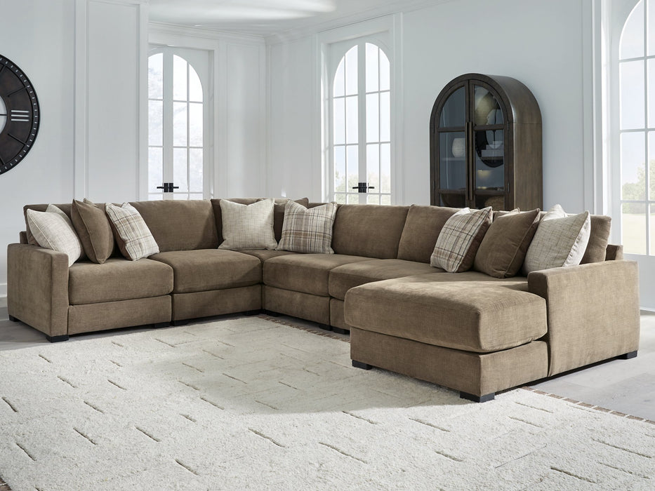 Camellia-Court Sectional with Chaise - Visions in Furniture (La Mirada, CA)
