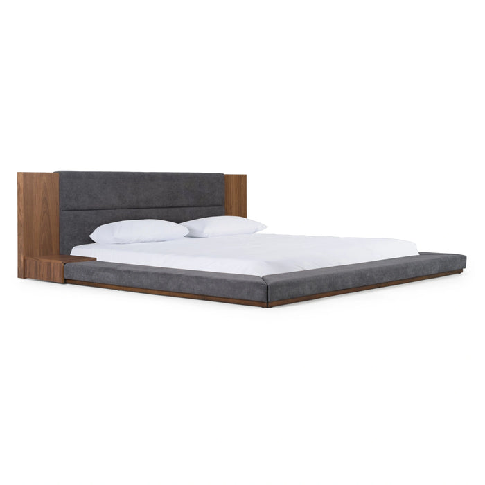 Jagger Modern Dark Grey & Walnut Bedroom Set