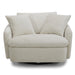Parker Living Boomer Large Swivel Chair with 2 Toss Pillows
