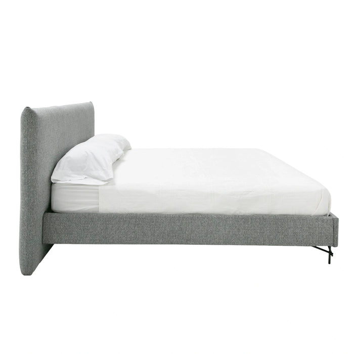 Aria - Italian Modern Grey Fabric Bed