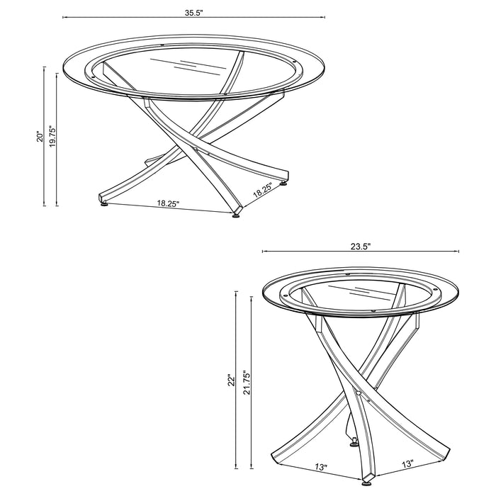 Brooke Table Sets - Visions in Furniture (La Mirada, CA)