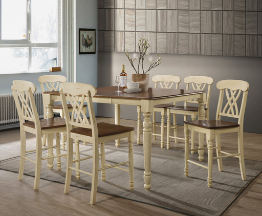Dylan Buttermilk & Oak Counter Height Table - Visions in Furniture (La Mirada, CA)