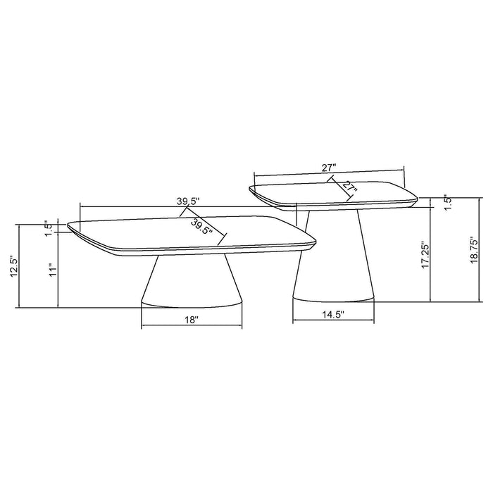 Eason Coffee Table Set - Visions in Furniture (La Mirada, CA)
