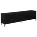 Amherst 4-door 78-inch Metal TV Stand Media Console Black - Visions in Furniture (La Mirada, CA)