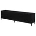 Amherst 4-door 78-inch Metal TV Stand Media Console Black - Visions in Furniture (La Mirada, CA)