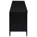 Amherst 4-door 78-inch Metal TV Stand Media Console Black - Visions in Furniture (La Mirada, CA)
