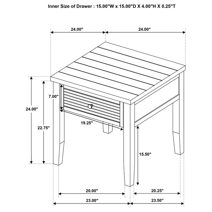 Concord End & Side Table - Visions in Furniture (La Mirada, CA)