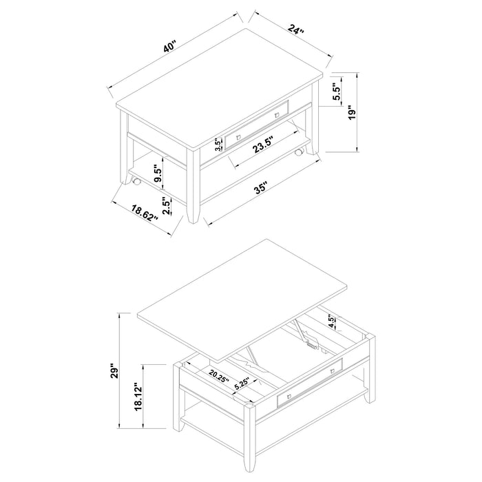 Bradford Coffee Table Sets - Visions in Furniture (La Mirada, CA)