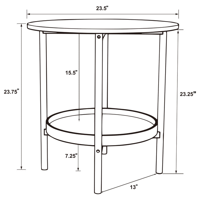 Delfin End & Side Table - Visions in Furniture (La Mirada, CA)