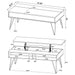 Fanning Coffee Table Sets - Visions in Furniture (La Mirada, CA)