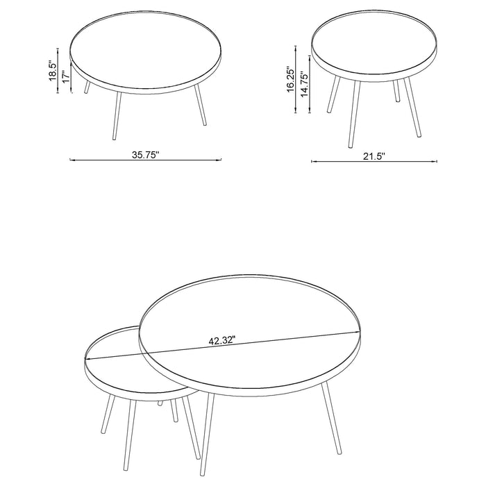 Kaelyn Coffee Table Sets - Visions in Furniture (La Mirada, CA)