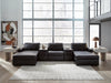 Modmax II Double Chaise Sectional with Audio Consoles - Visions in Furniture (La Mirada, CA)