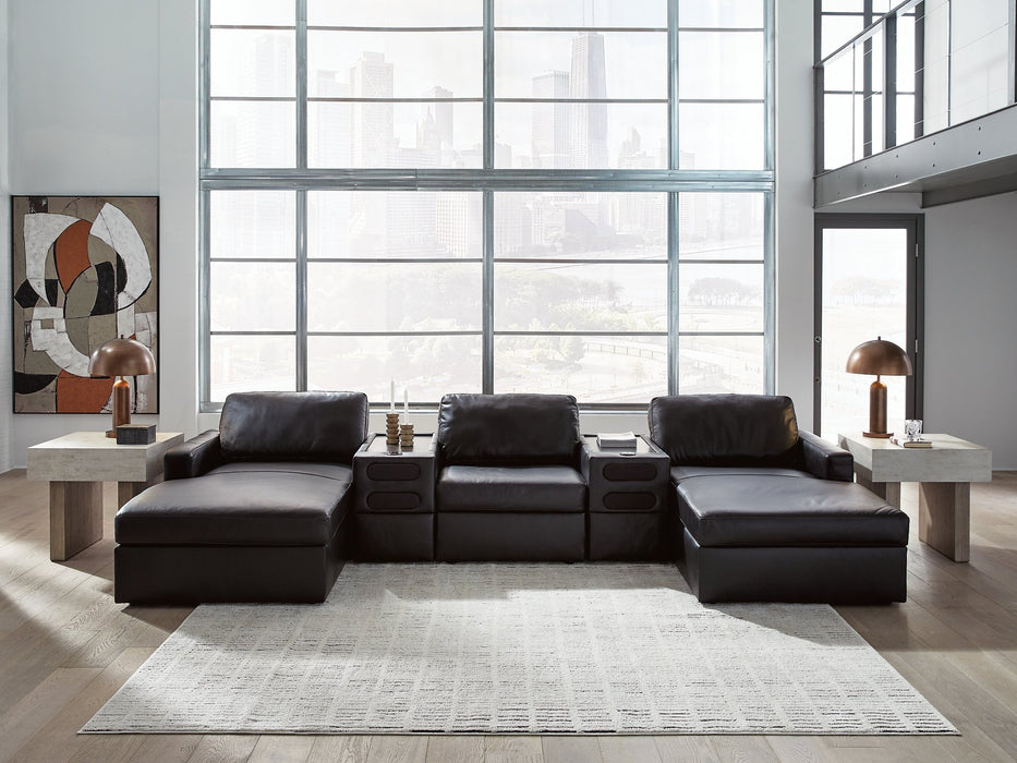 Modmax II Double Chaise Sectional with Audio Consoles - Visions in Furniture (La Mirada, CA)