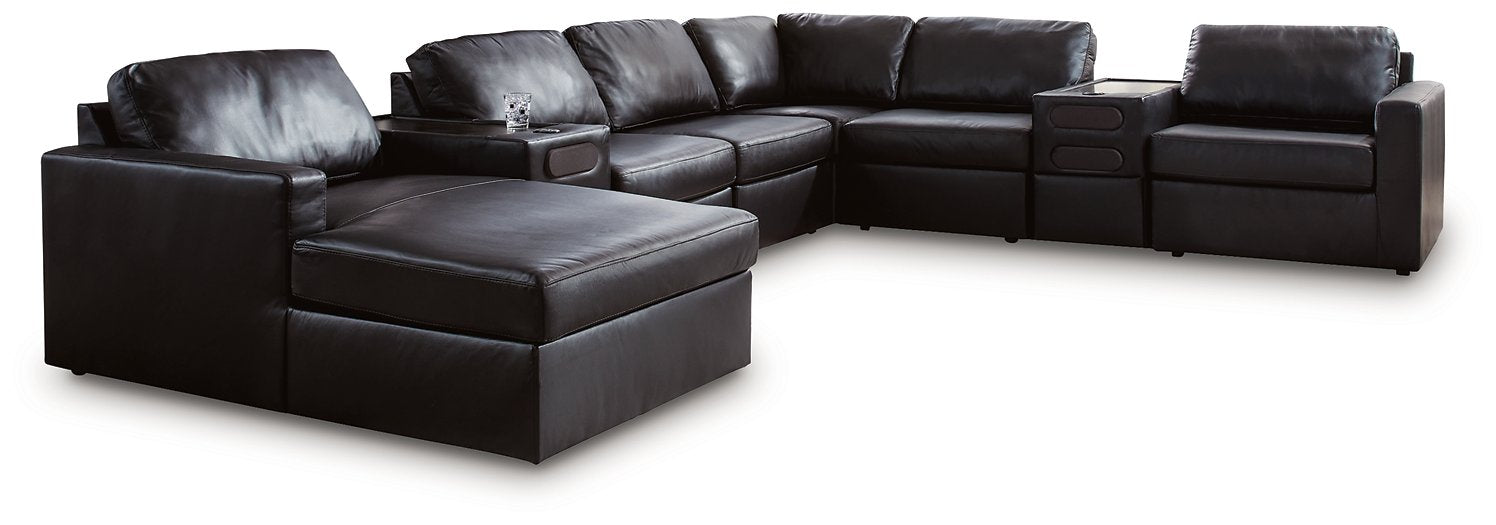 Modmax II Sectional with Chaise and Audio Consoles - Visions in Furniture (La Mirada, CA)