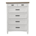 Parker House Americana Modern Bedroom King Shelter Bed 2 Nightstands Dresser with Mirror and Chest
